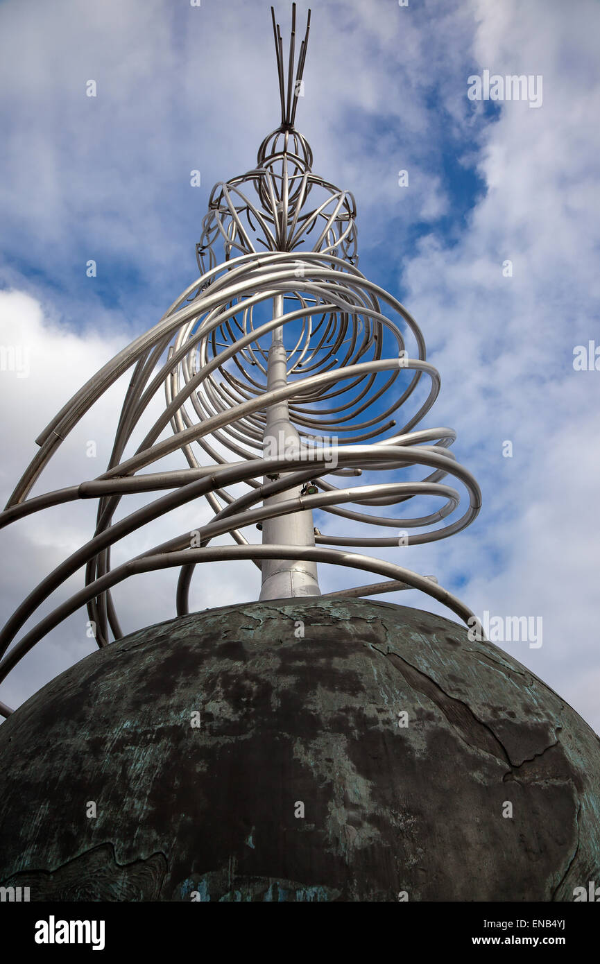 Ireland, North, Belfast, Beacon of Hope sculpture on Oxford Street