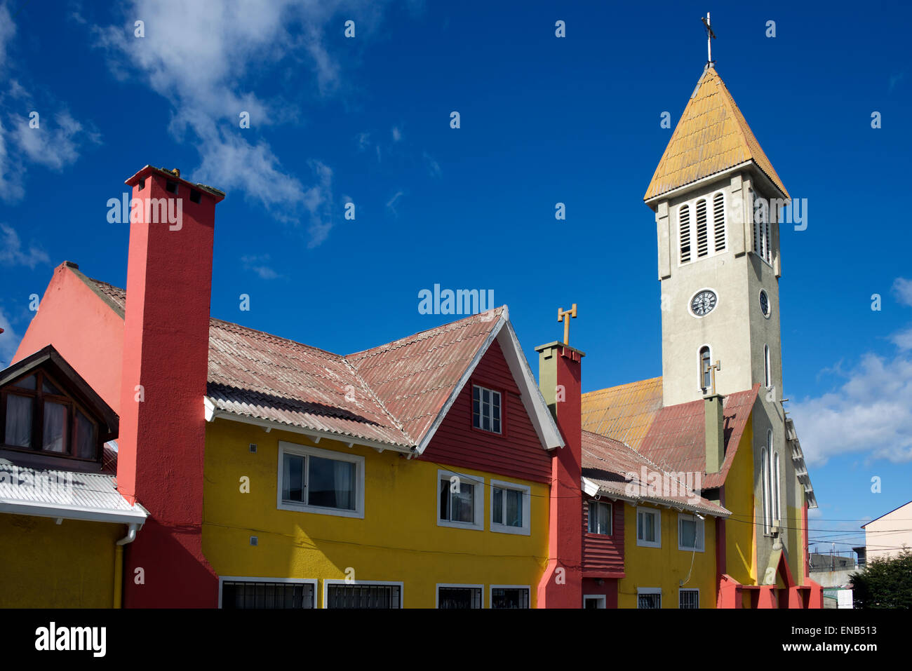 Lady of Mercy Church Ushuaia Southernmost Church in the World Tierra del Fuego Argentina Stock Photo