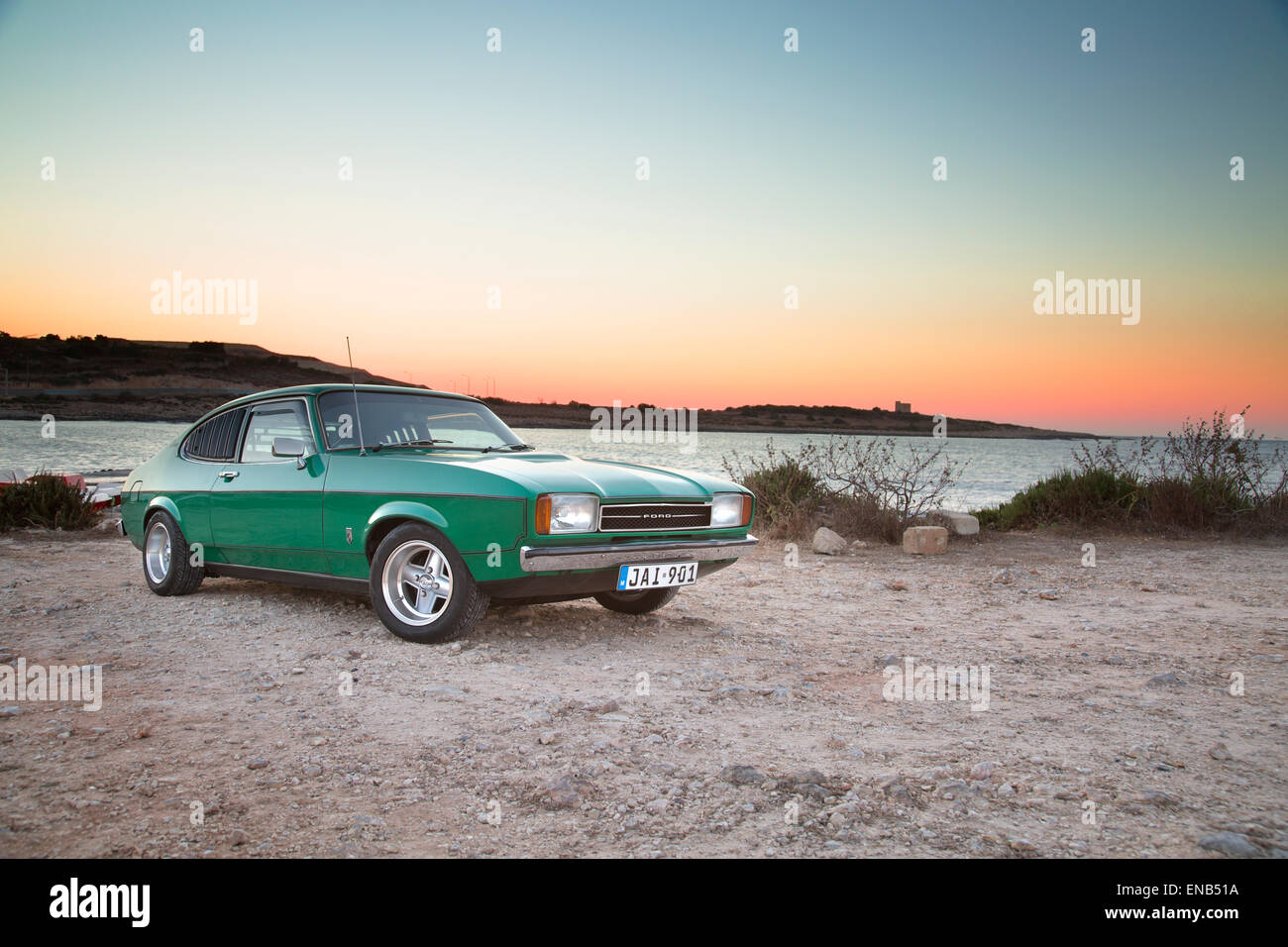 Green ford capri hi-res stock photography and images - Alamy