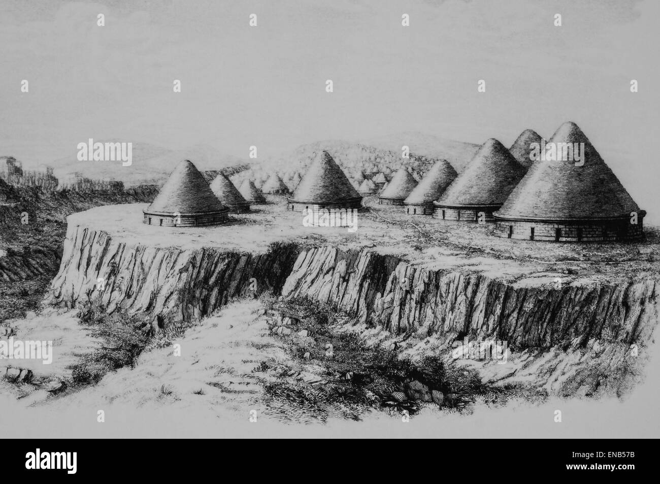 Heritage site depiction Black and White Stock Photos & Images - Alamy