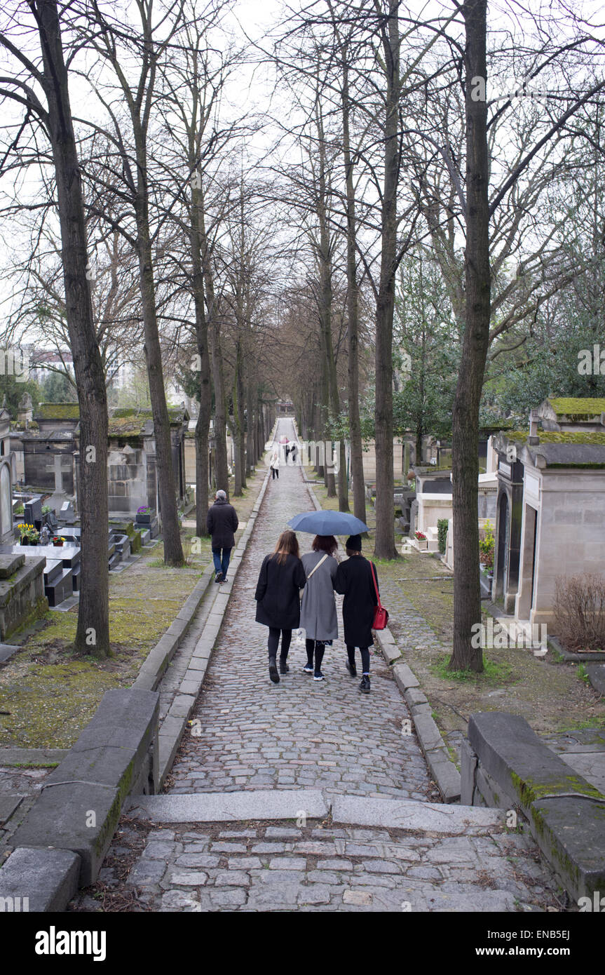 Pere Lachaise cemetery, Paris Stock Photo