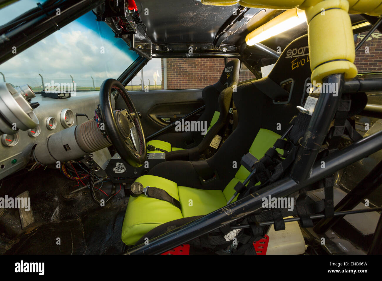 Interior Of A Plymouth Barracuda With A 6 3l Mopar Engine