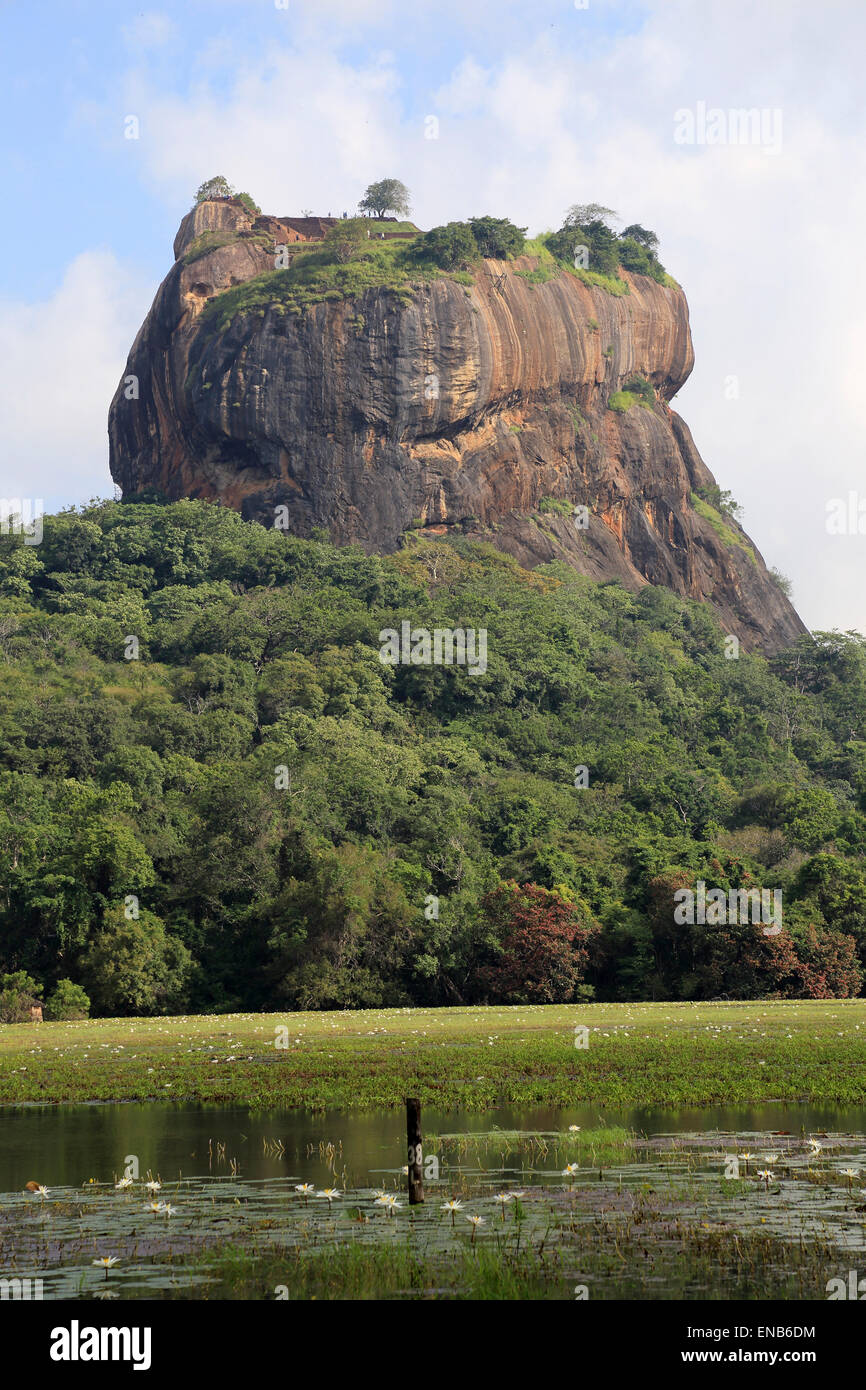 Sigiriya Rock ancient palace, Matale District, Central Province, Sri Lanka, Asia Stock Photo