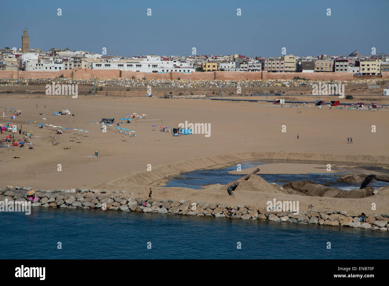 Beach in Rabat, Morocco Stock Photo - Alamy
