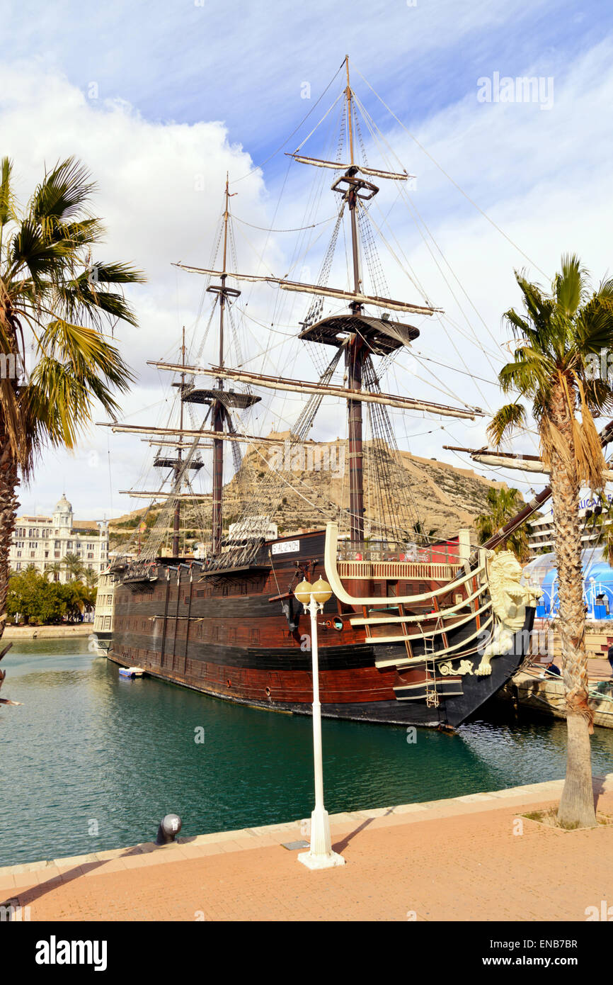 Replica of the 18th Century Spanish War Ship 'Santsima Trinidad' on the ...