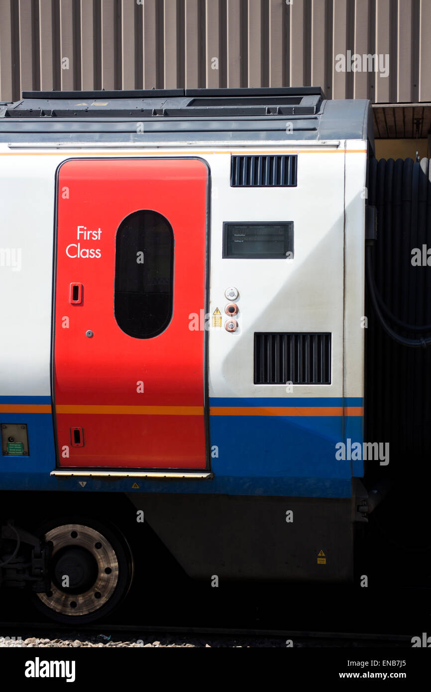 First Class carriage on an East Midlands train Stock Photo