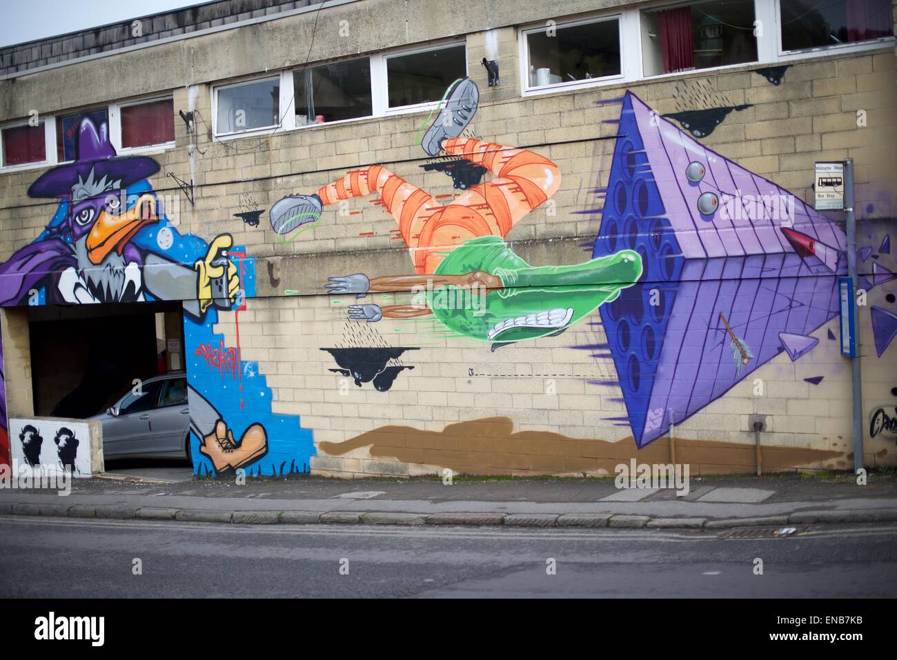 Graffiti in Bristol England Stock Photo