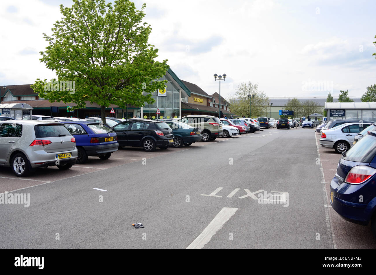 A view of the car park at the Morrisons supermarket in Whitley, Reading