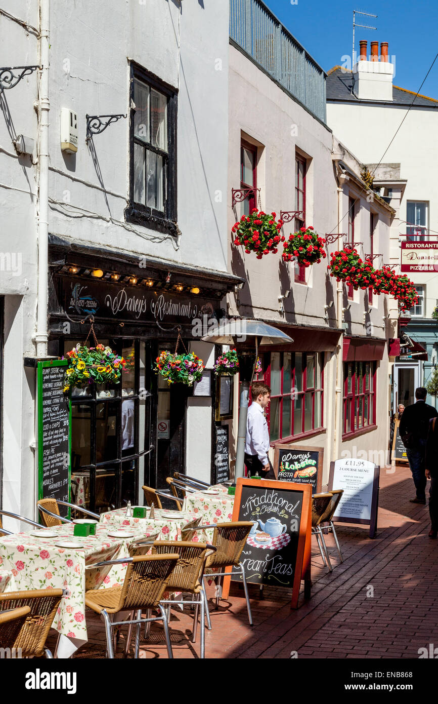 Brighton the lanes market street tables hires stock photography and images Alamy