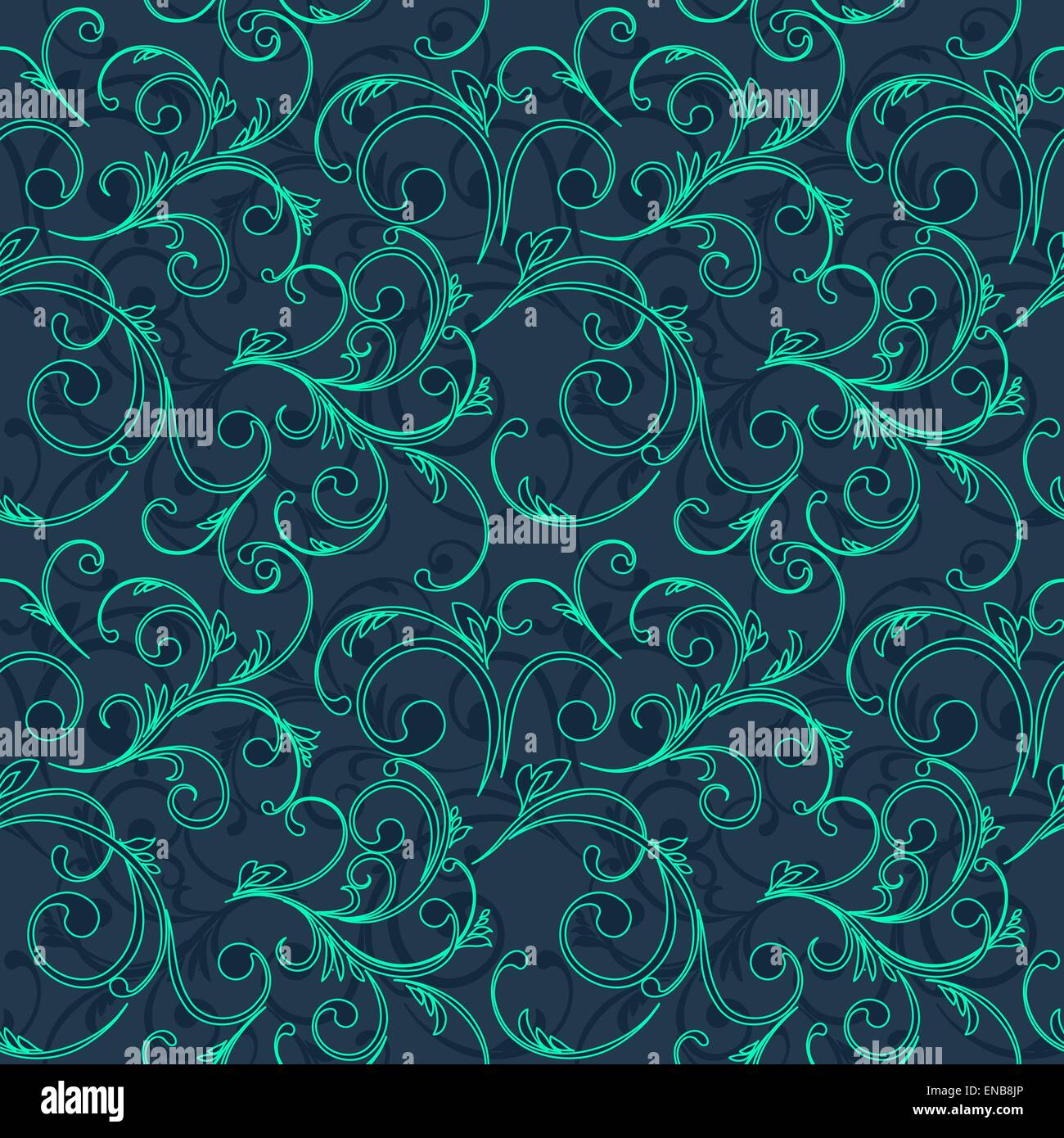 Vector Abstract vintage seamless damask pattern EPS 10 Stock Vector ...
