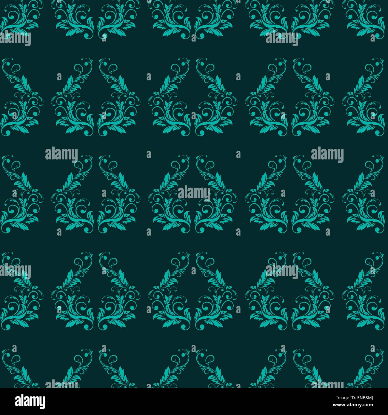 Vector Abstract vintage seamless damask pattern EPS 10 Stock Vector ...
