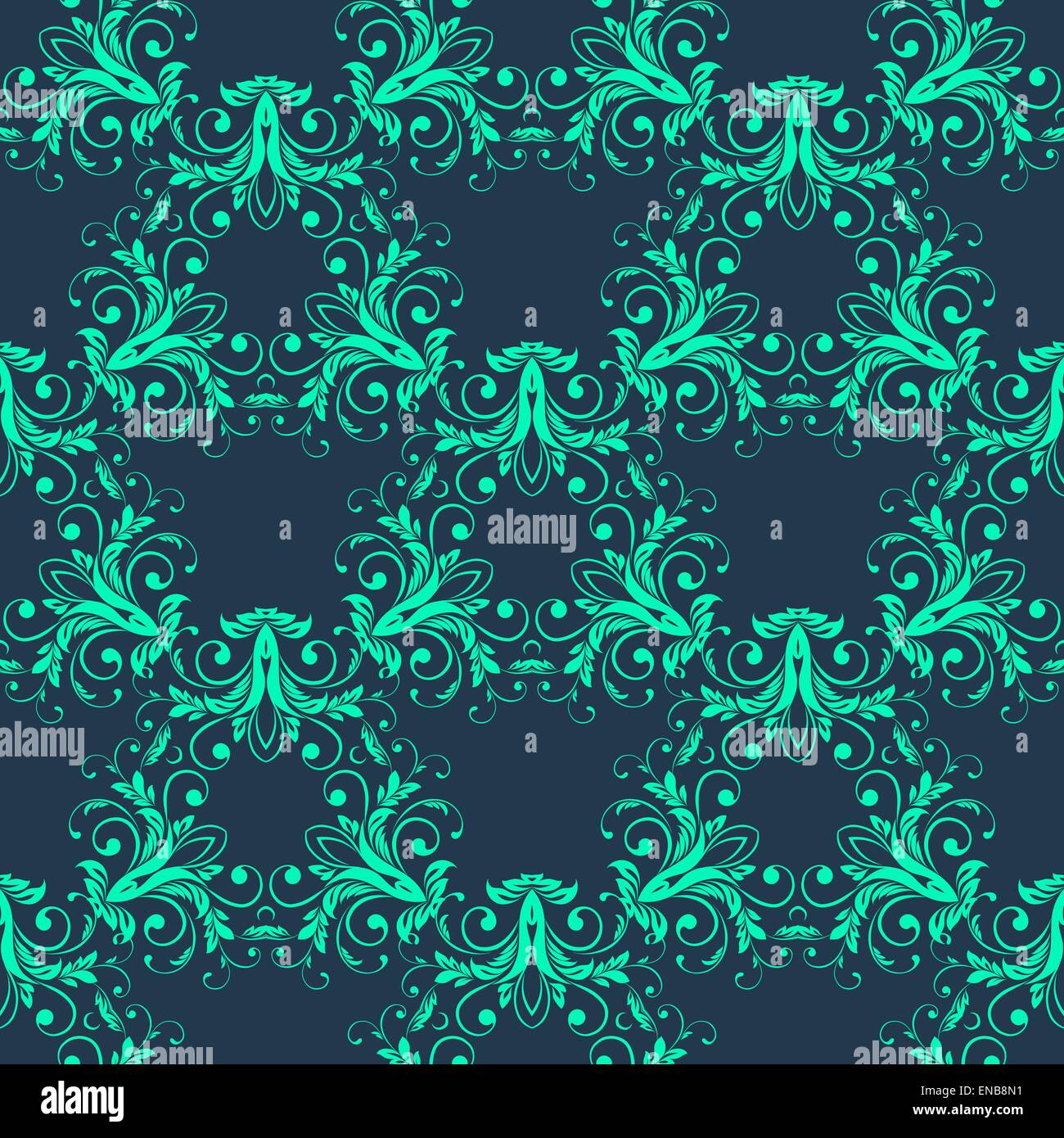 Vector Abstract vintage seamless damask pattern EPS 10 Stock Vector ...