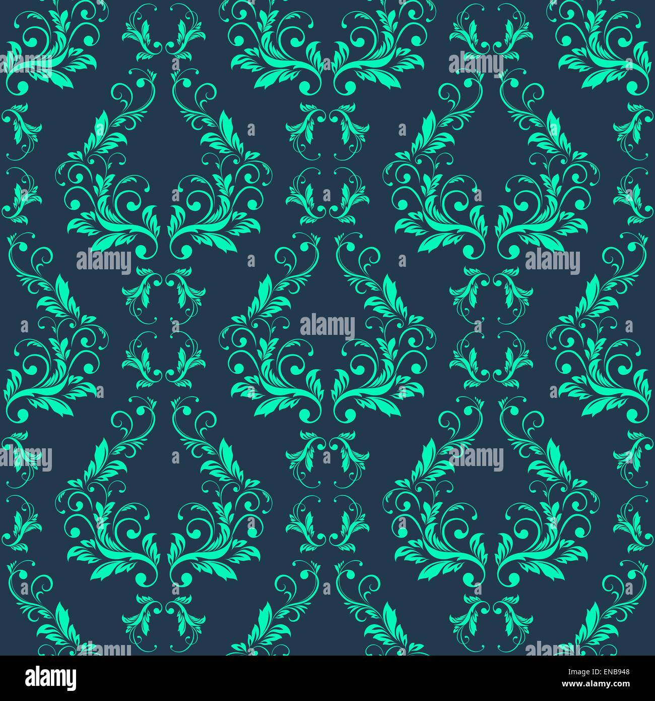 Vector Abstract vintage seamless damask pattern EPS 10 Stock Vector ...