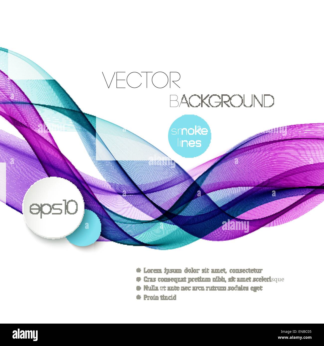Vector Abstract smoky waves background. Template brochure design Stock ...