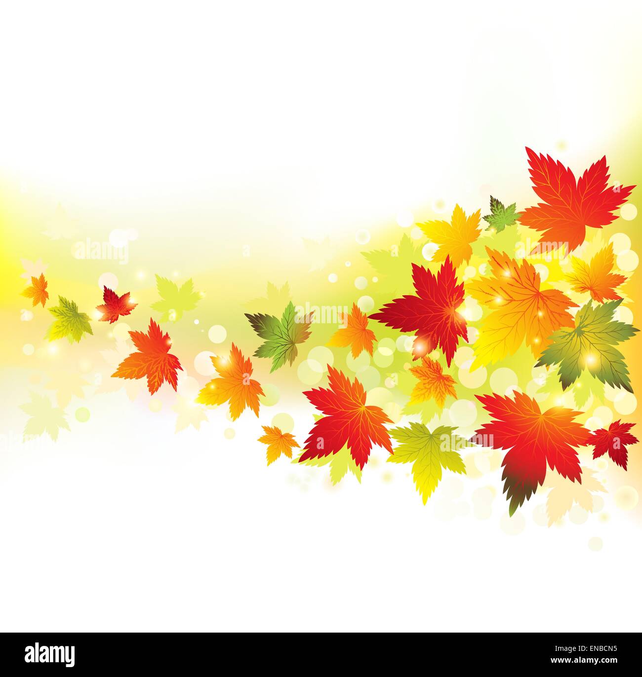 Autumn leaves background. Vector illustration EPS 10 Stock Vector Image ...