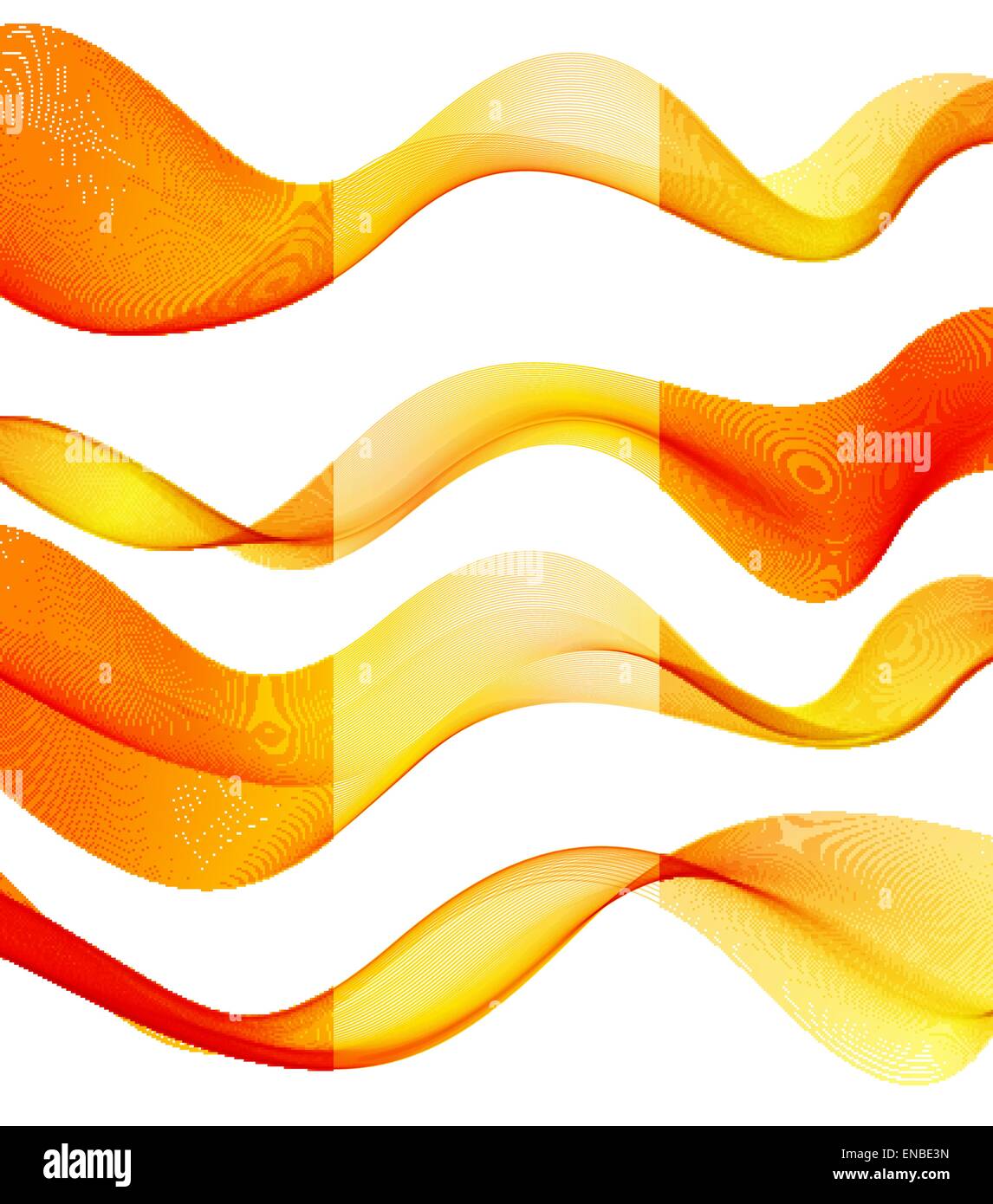Vector Set of orange transparent smoke wave Stock Vector Image & Art ...