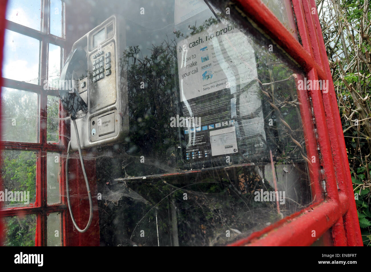 An old telephone box Stock Photo Alamy