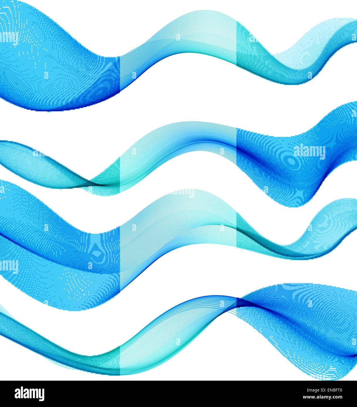 Vector Set of blue transparent smoke wave Stock Vector Image & Art - Alamy