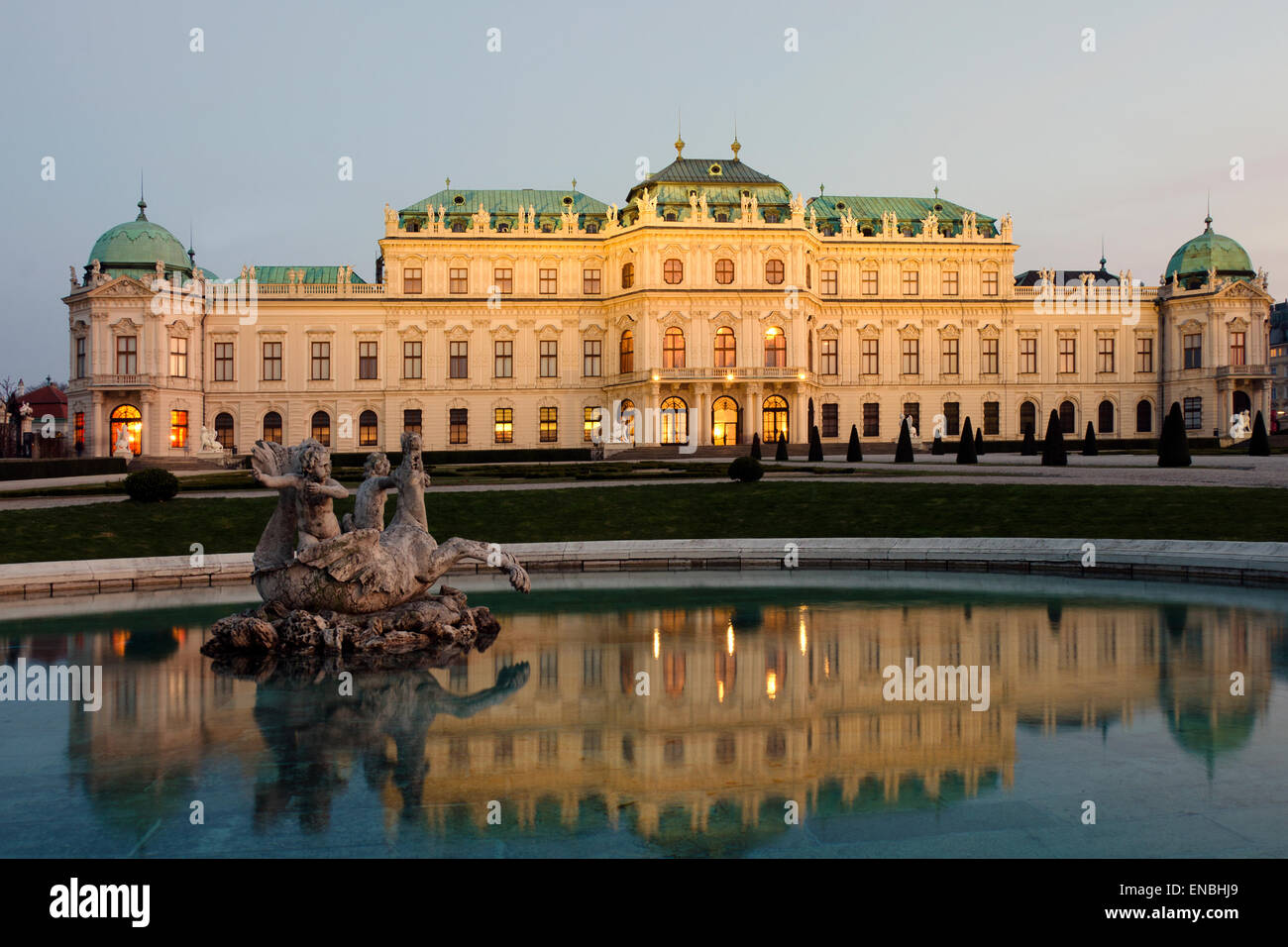 The Upper Belvedere in Vienna, Austria Stock Photo