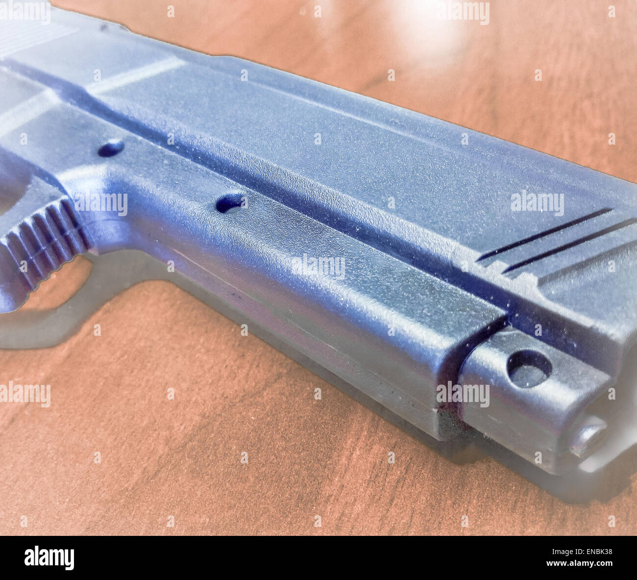 Reproduction of a gun Used to practice selfdefense Stock Photo Alamy