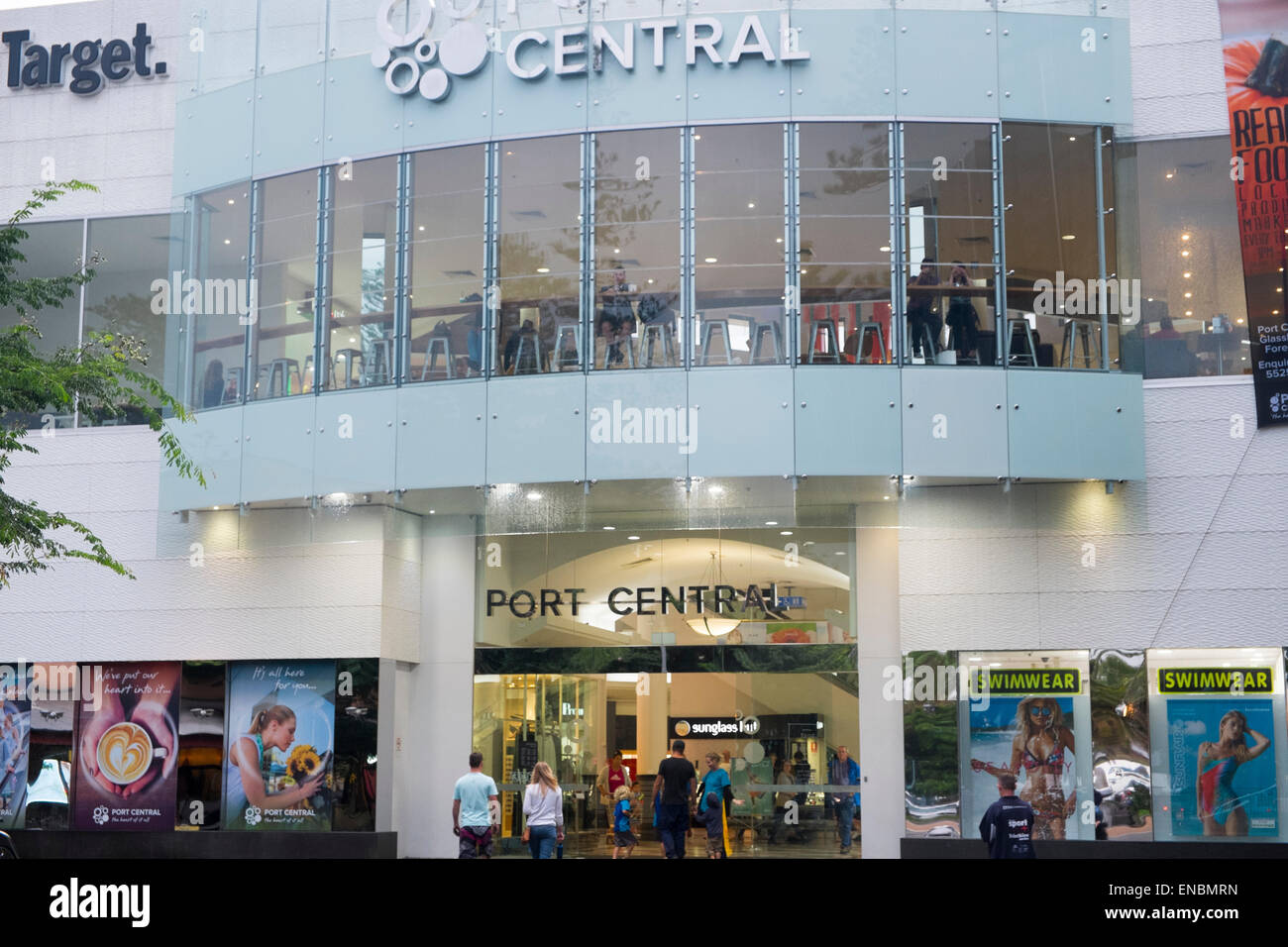 Port Macquarie shopping mall , a regional town on the northern coast of the state of New South Wales,Australia Stock Photo