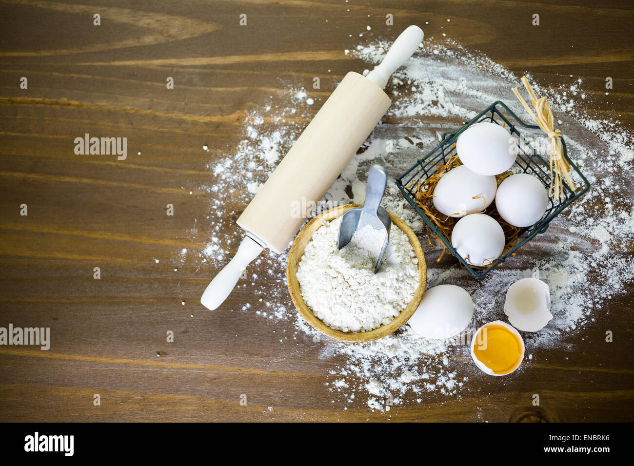 Making homemade pasta with farm fresh produce Stock Photo - Alamy