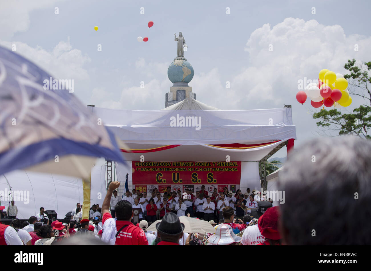 San Salvador, San Salvador, El Salvador. 1st May, 2015. Balloons are