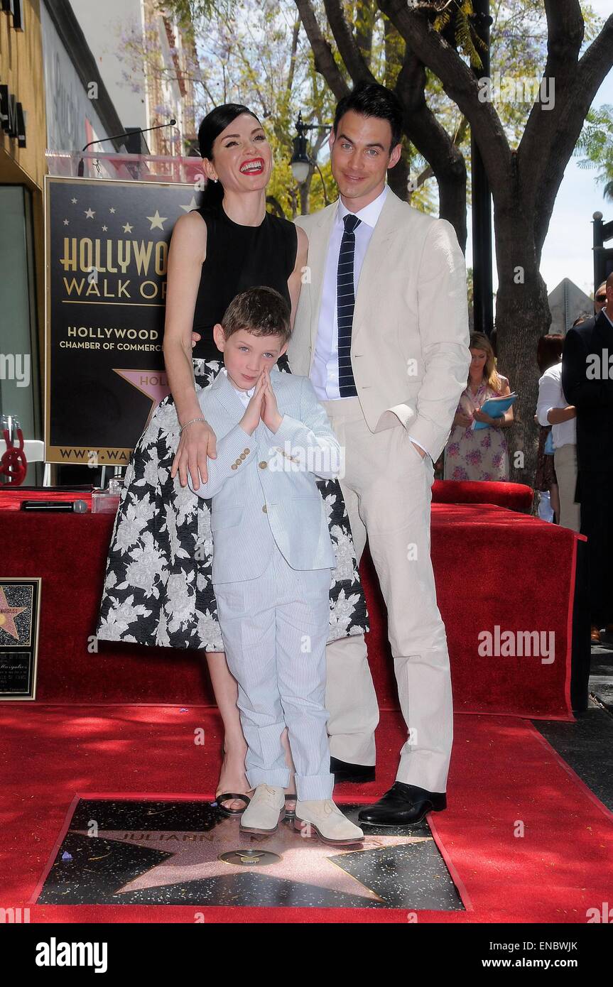 Los Angeles, CA, USA. 1st May, 2015. Julianna Margulies, Kieran Lindsay