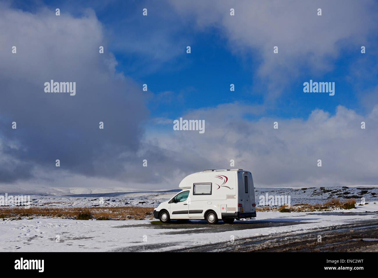 Romahome 25, small motorhome, parked in Swaledale, Yorkshire Dales National Park, North