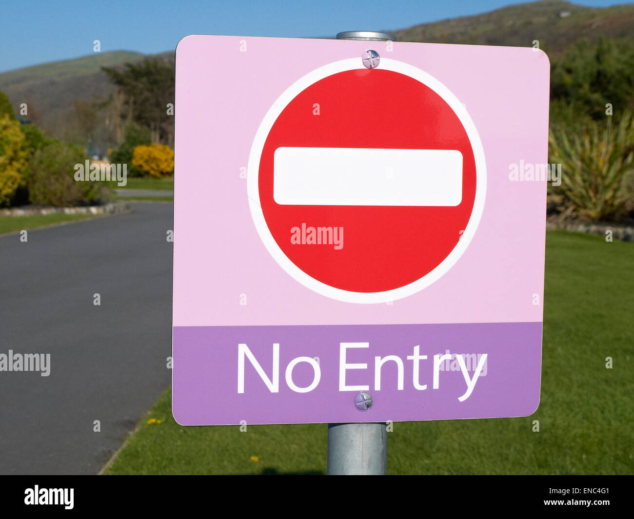 No Entry warning sign UK Stock Photo