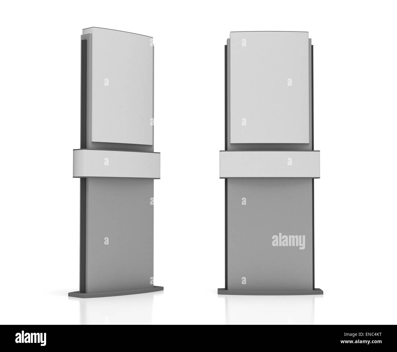 Blank Sign Tower (isolated on white background Stock Photo - Alamy