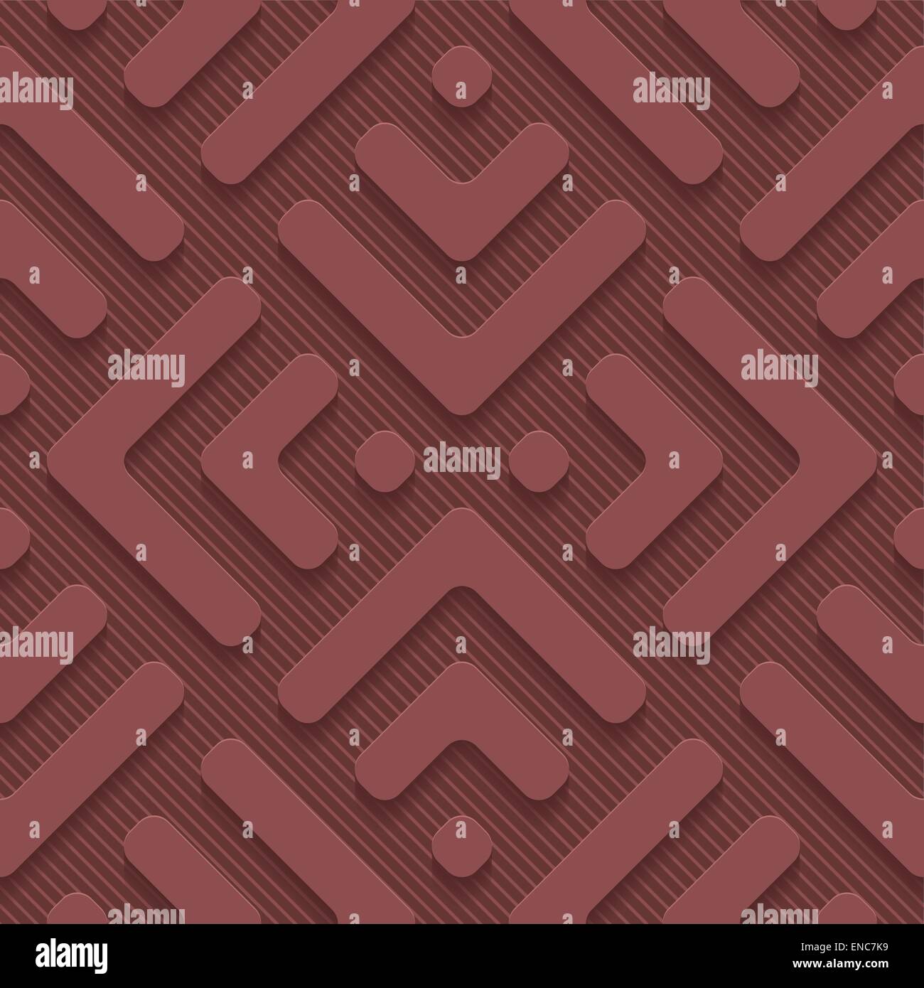 Marsala color perforated paper. Seamless (tileable) 3d background