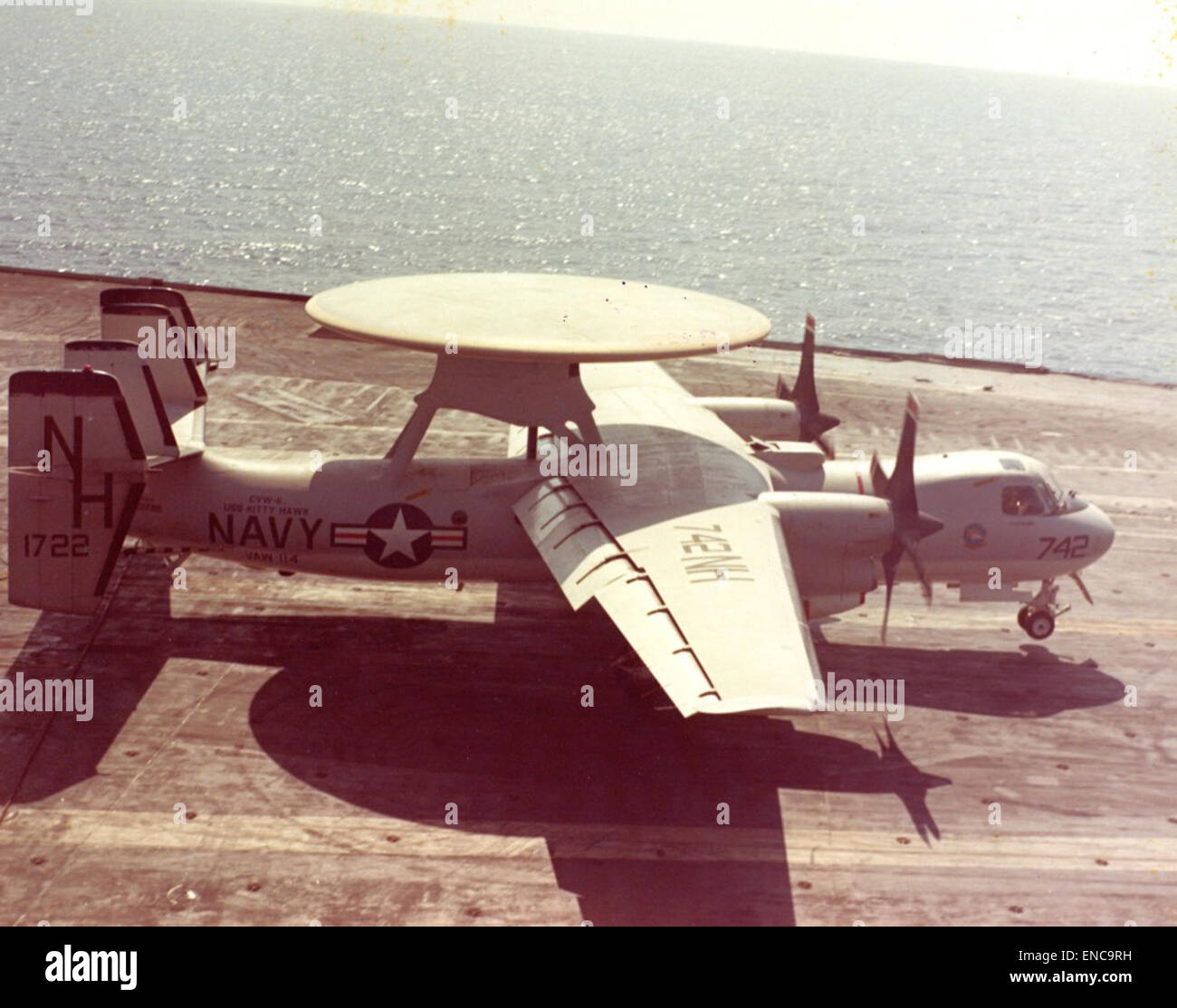 E-2A, 21 Mar 1968  off Vietnam  Robert Lawson Stock Photo