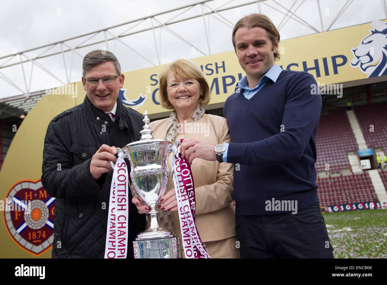 Scottish championship trophy football hires stock photography and