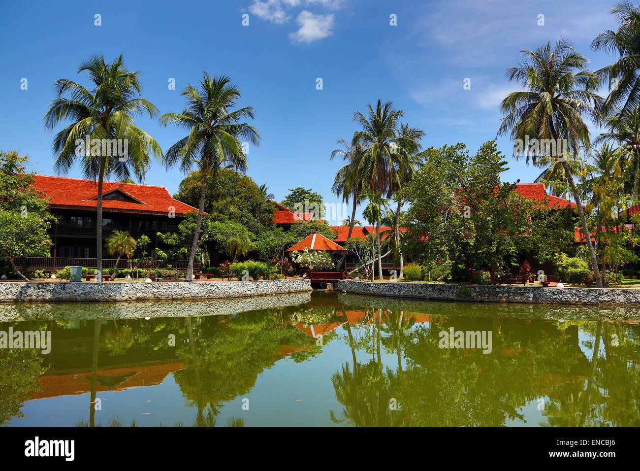 The Meritus Pelangi Beach Resort Hotel in Pantai Cenang, Langkawi, Malaysia Stock Photo