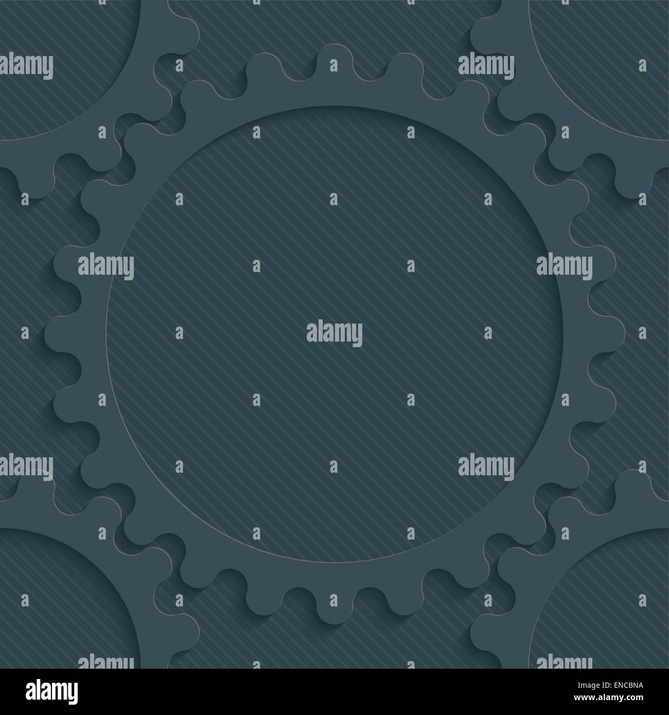 Dark perforated paper. Seamless (tileable) 3d background.  Editable vector EPS10. See similar patterns in my portfolio. Stock Vector