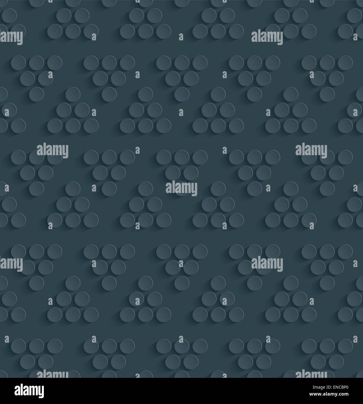 Dark perforated paper. Seamless (tileable) 3d background.  Editable vector EPS10. See similar patterns in my portfolio. Stock Vector