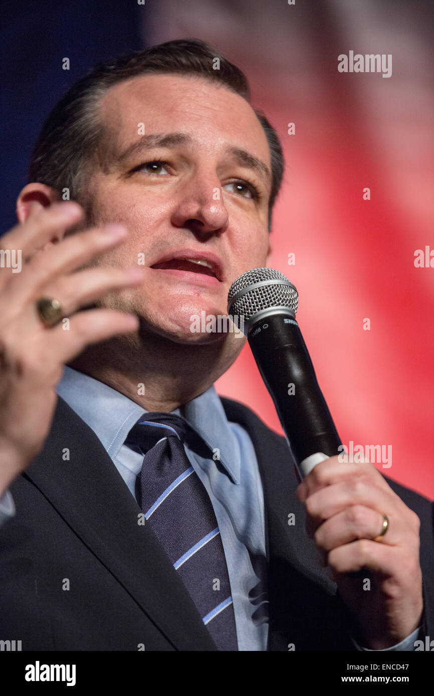 US Senator Ted Cruz addresses a crowd gathered for the 48th Annual