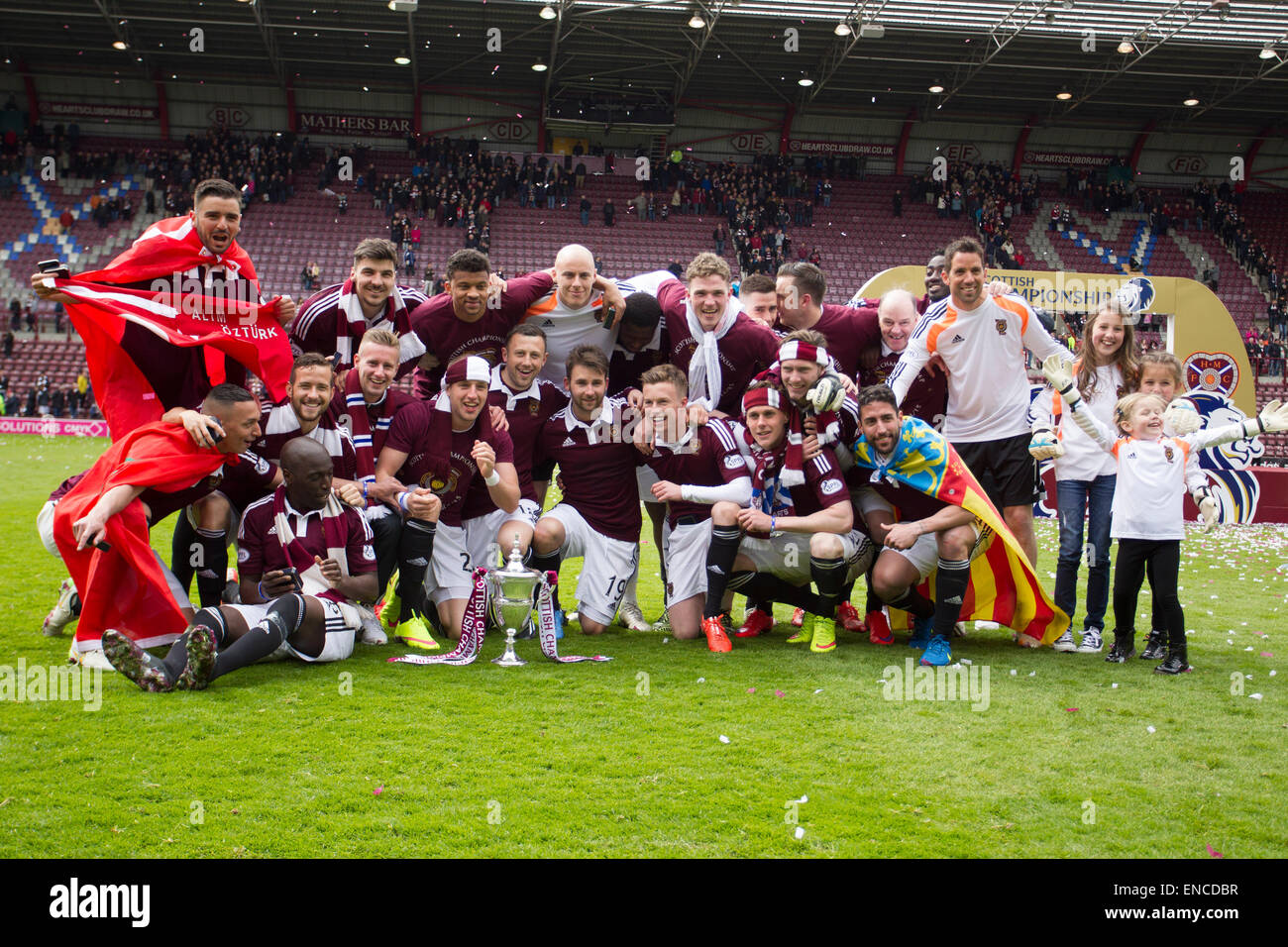 Scottish championship trophy football hires stock photography and