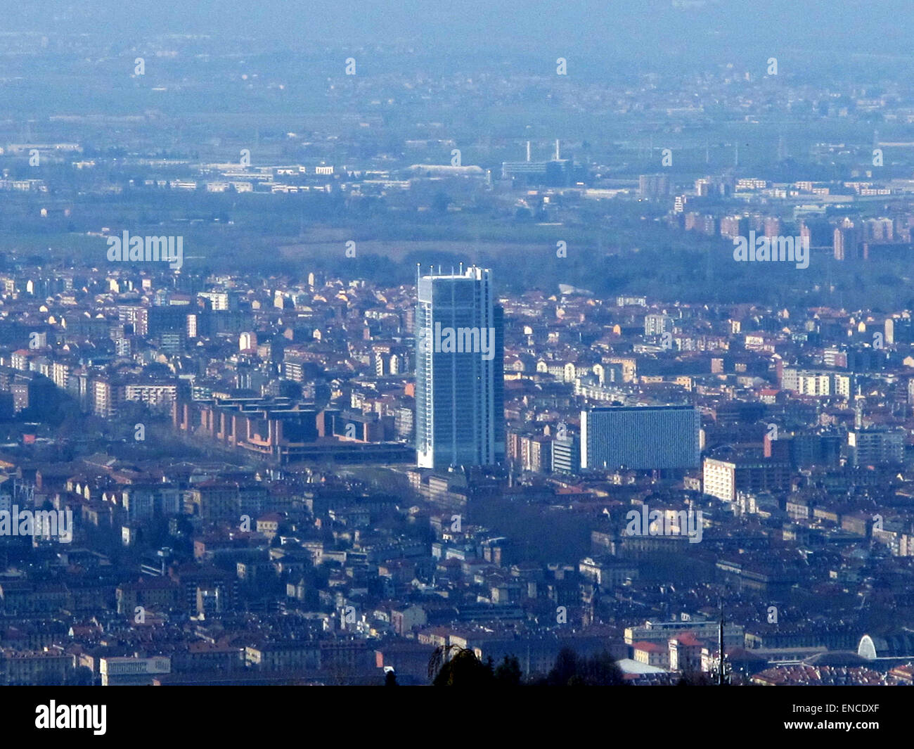 Italy, Piedmont, Turin, Cityscape alps Stock Photo