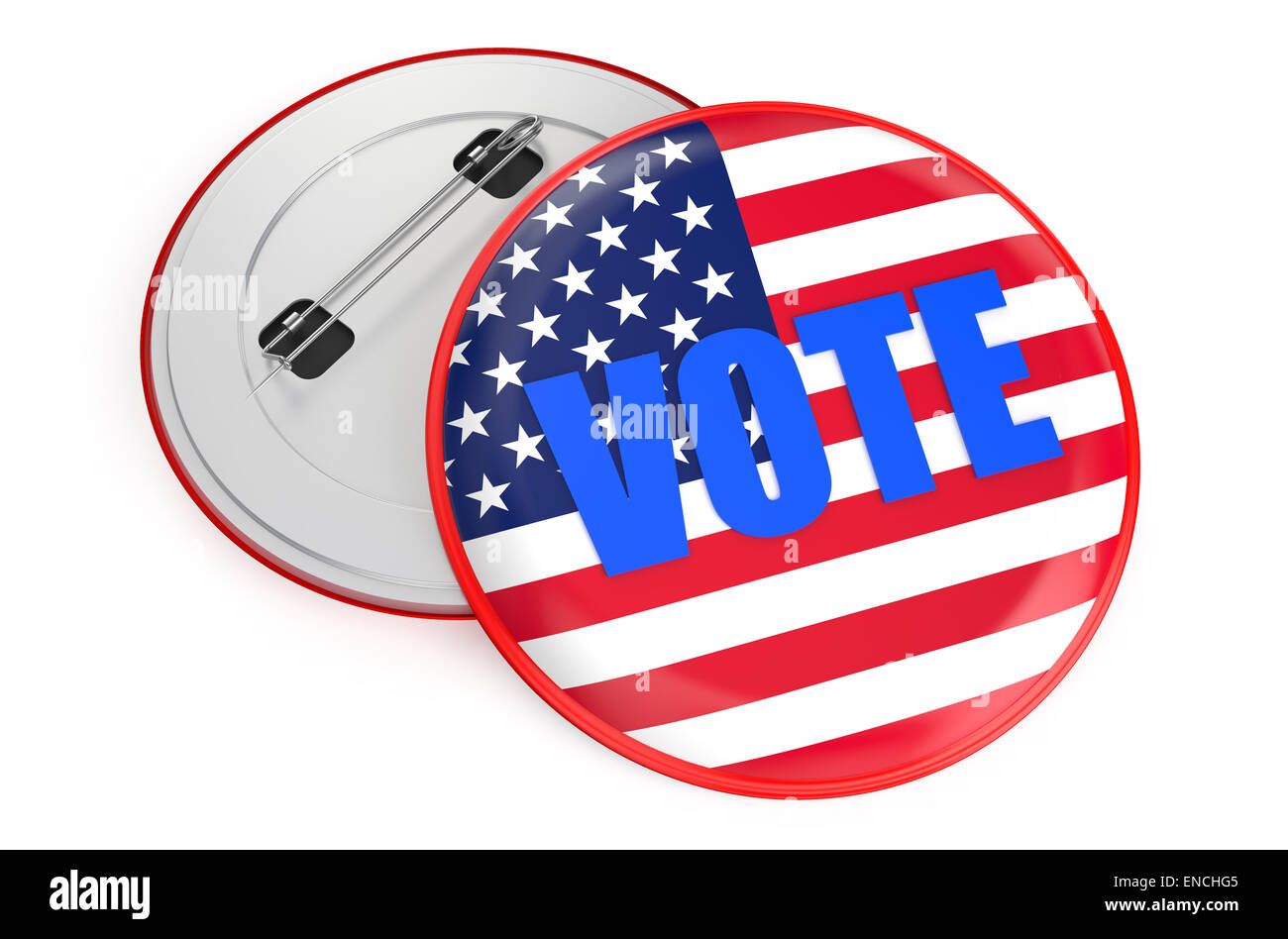 elections in USA concept isolated on white background Stock Photo
