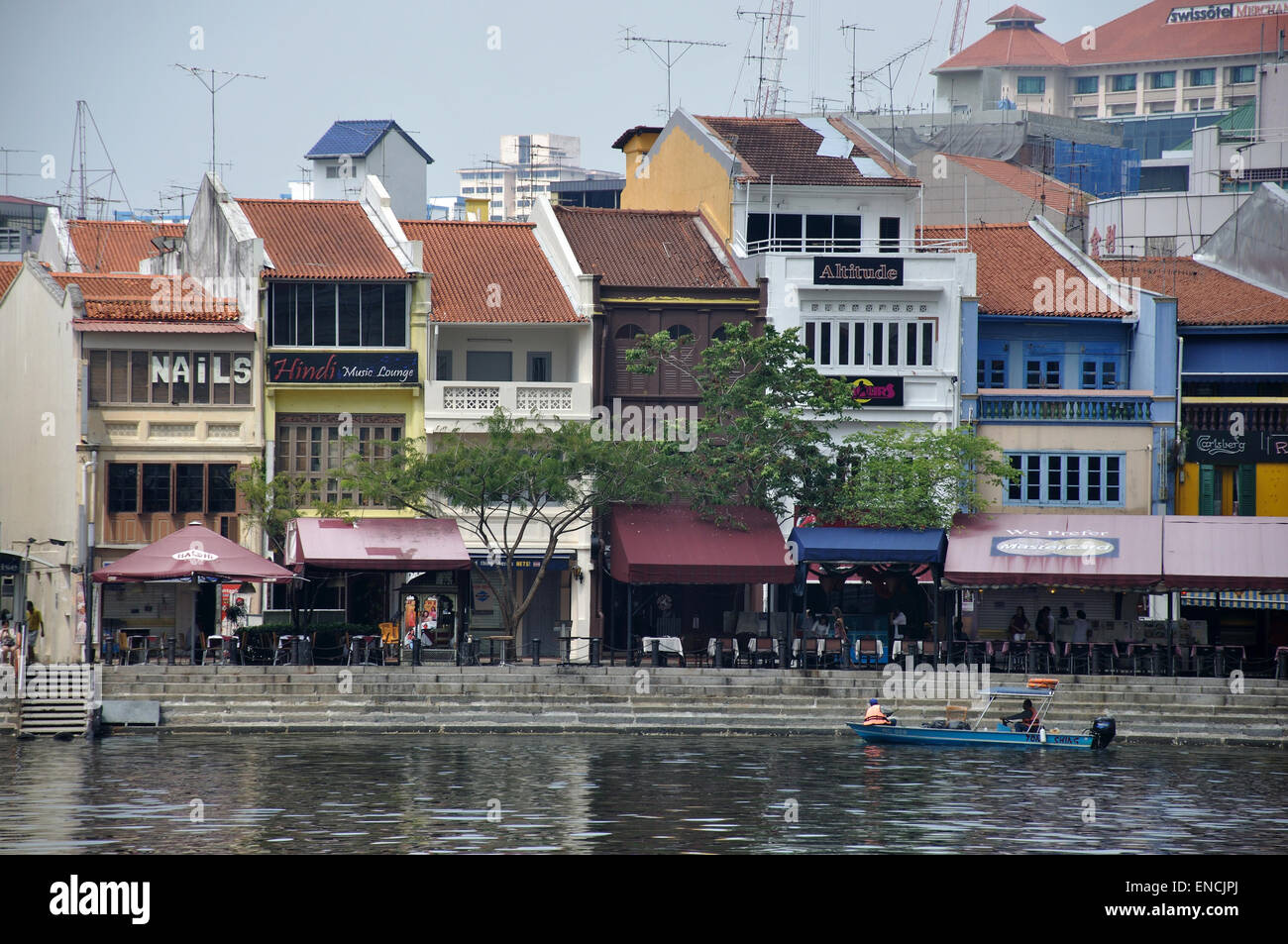 SINGAPORE, FEBRUARY 13: Retail district on February 13, 2009 in Singapore city Stock Photo