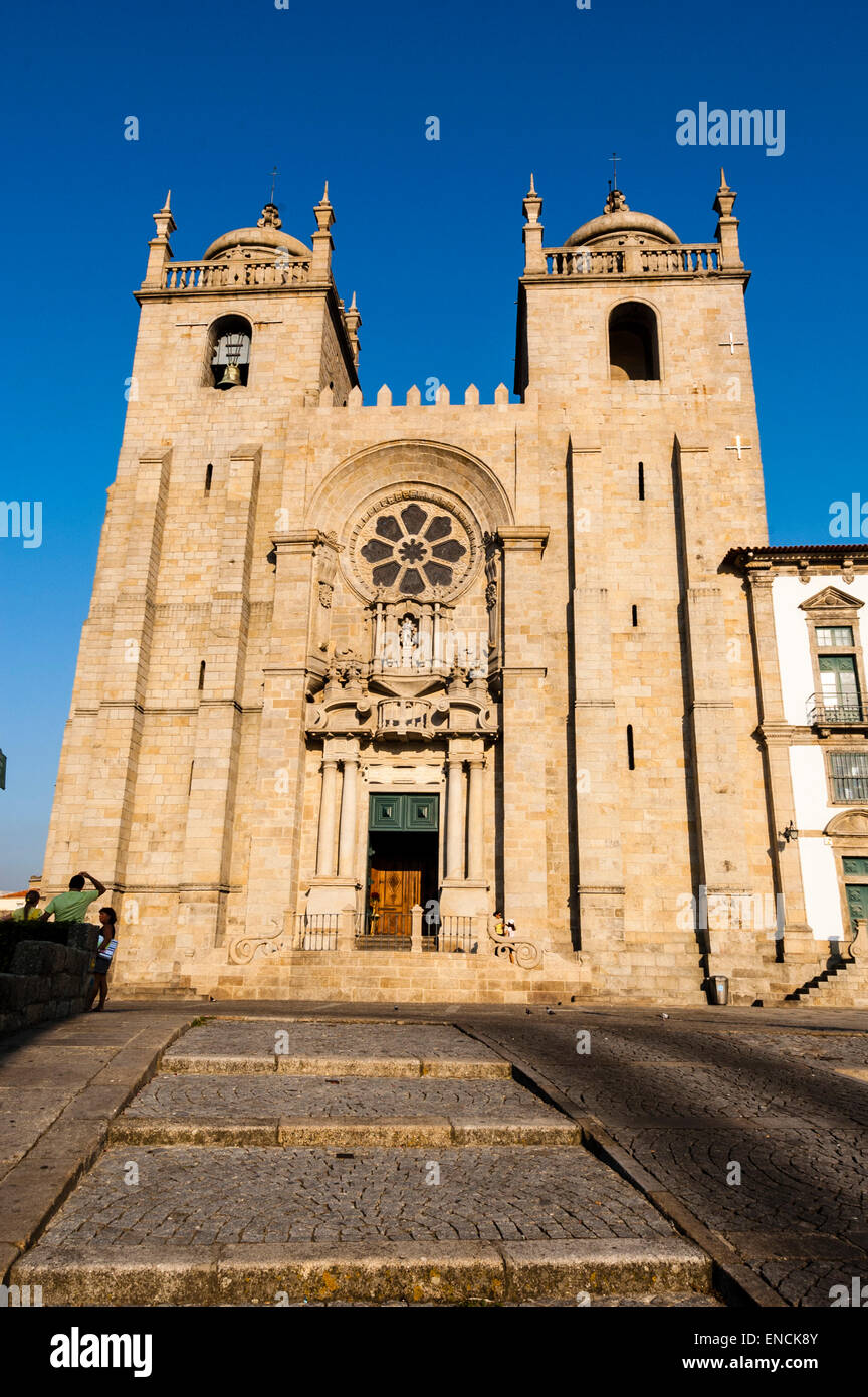 Porto Cathedral, Se do Porto, Terreiro da Sé, Porto, Portugal Stock Photo