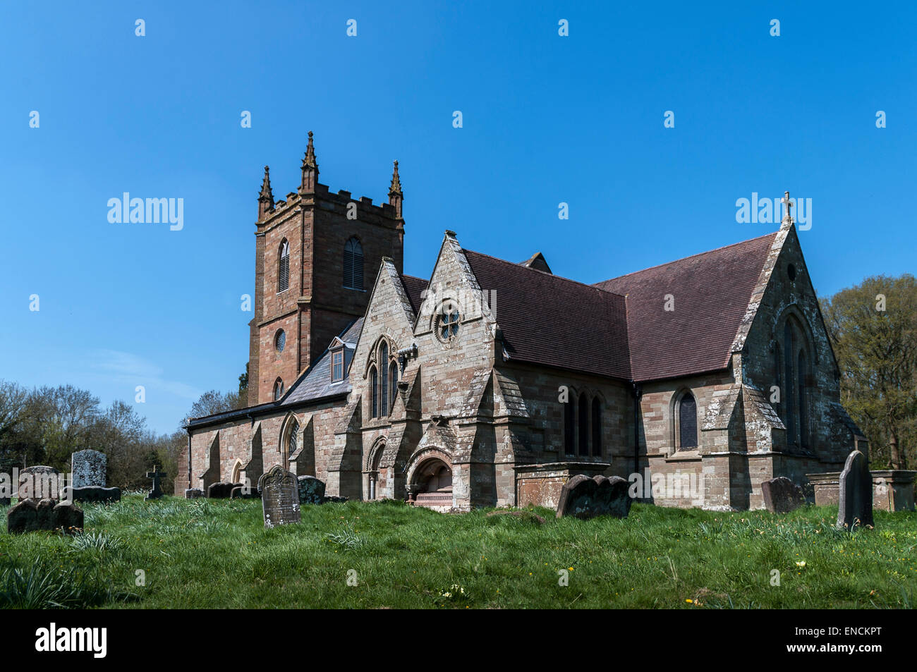 Church of St Mary the Virgin, Hanbury, Worcestershire Stock Photo