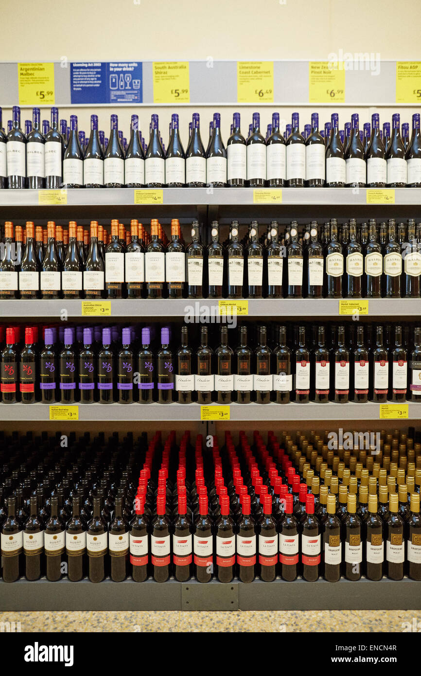 Aldi discount supermarket store interior Stock Photo