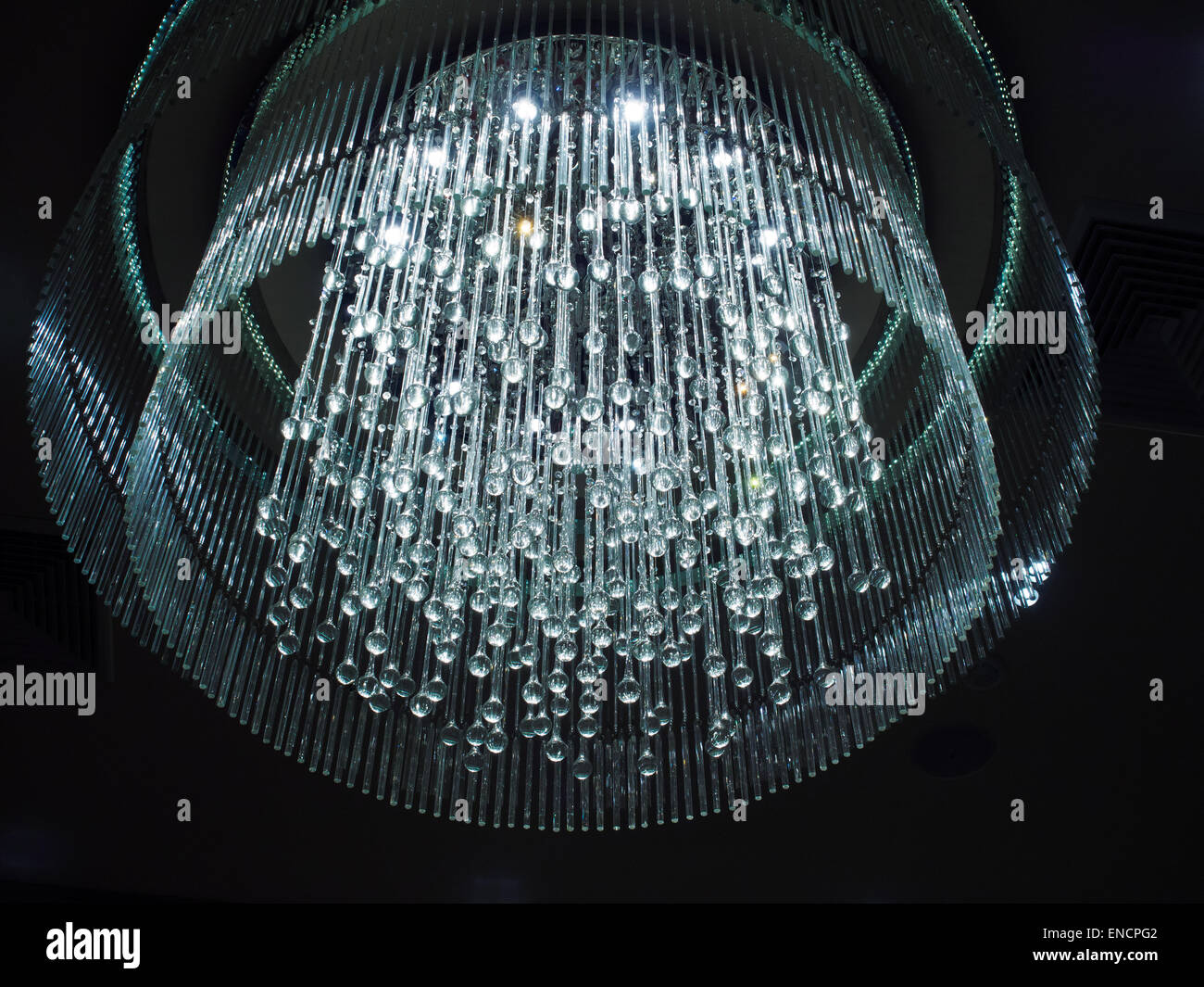 crystal chandelier Stock Photo