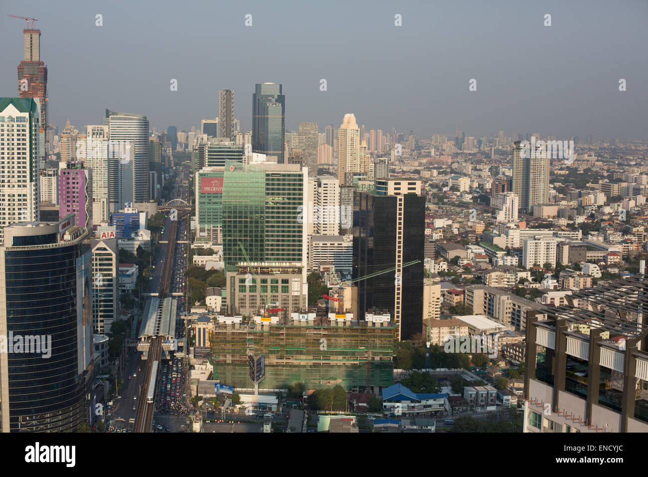 Bangkok city skyline at dusk Stock Photo - Alamy