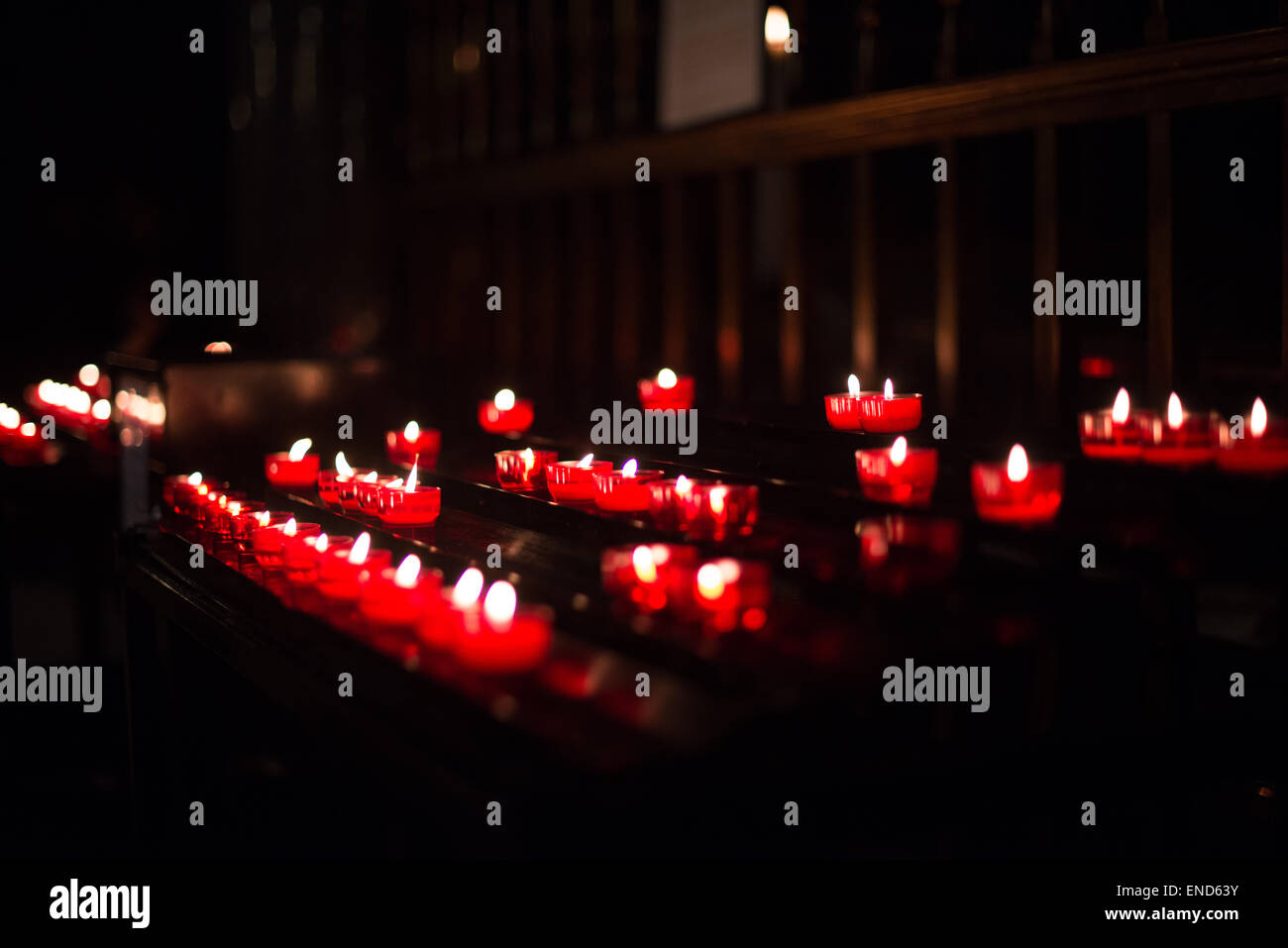 Candles at Westminster Cathedral, London Stock Photo Alamy