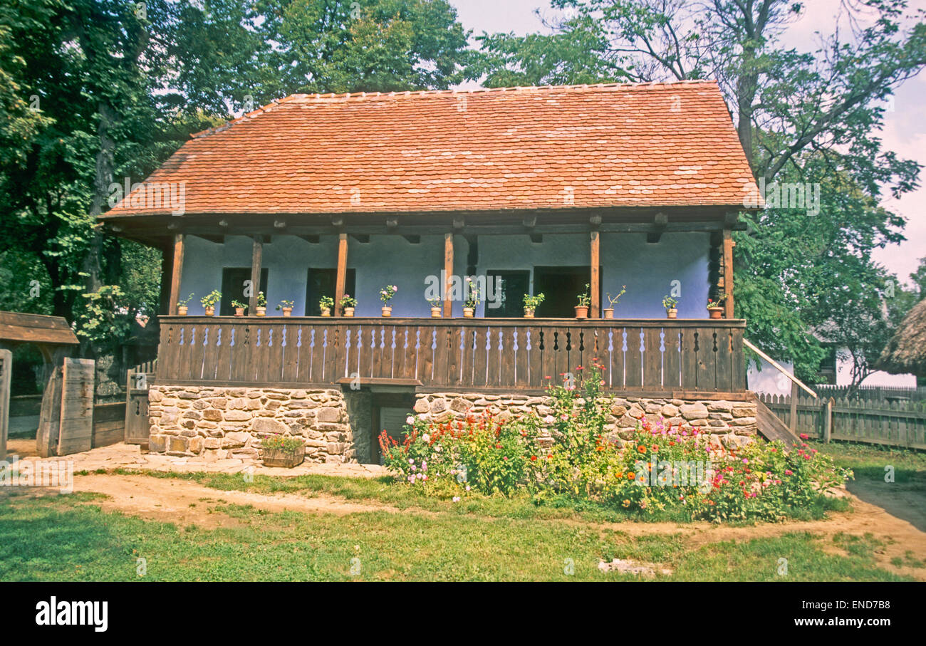Muzeul Satuli, Ethnographic Village Museum, Herastrau Park, Bucharest, Romania, Europe, Stock Photo