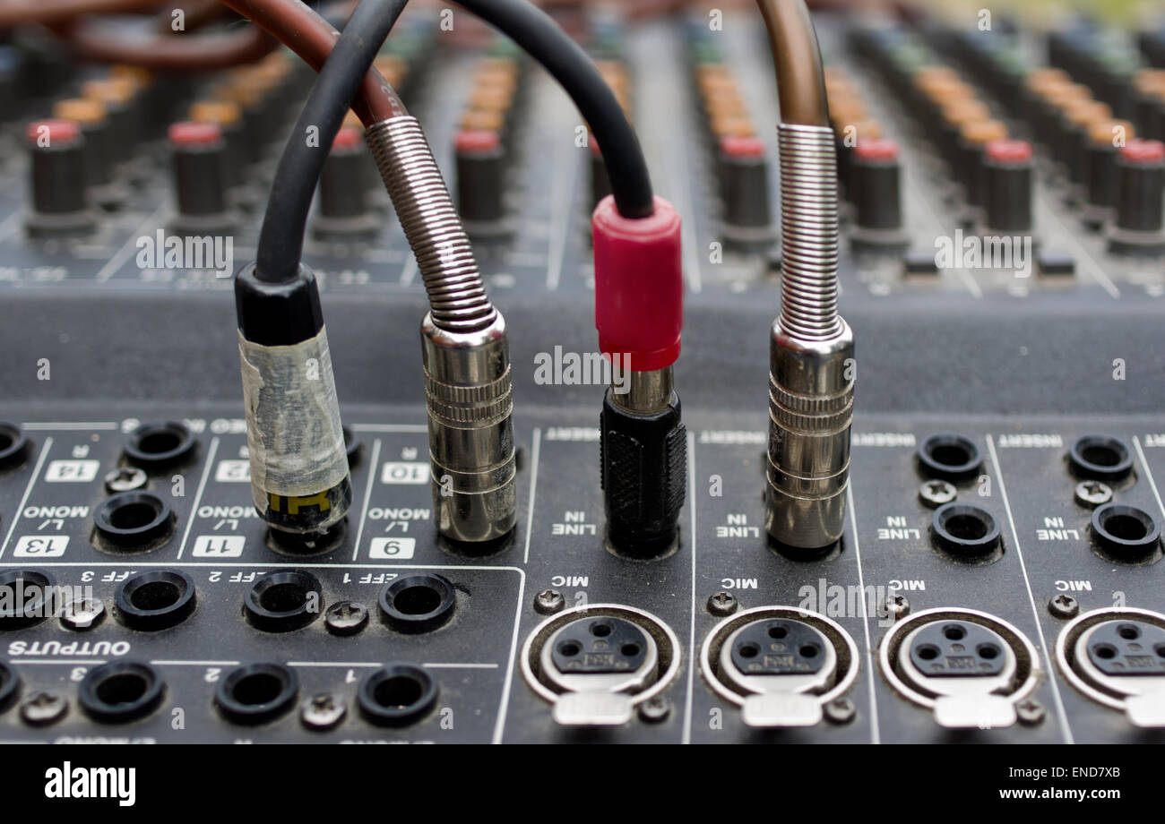 Analogue mixing console Stock Photo Alamy